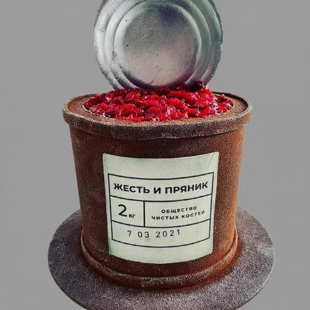 Торт консервная банка