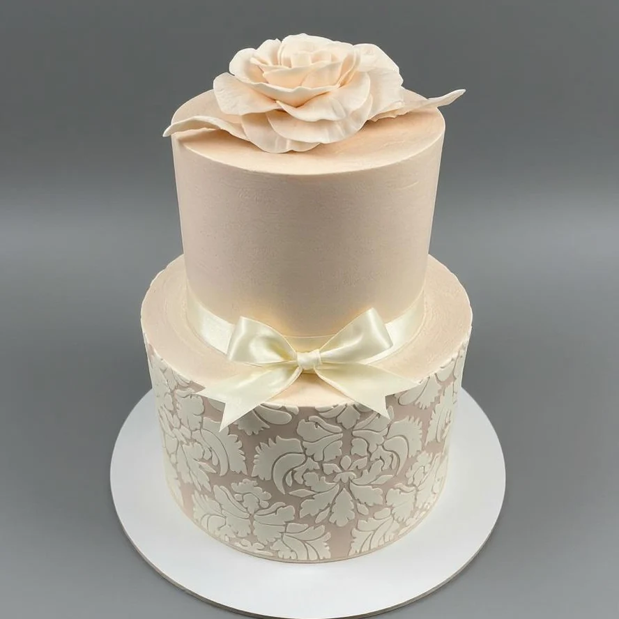 Торт с розой